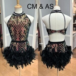 Multicolor sequin costume